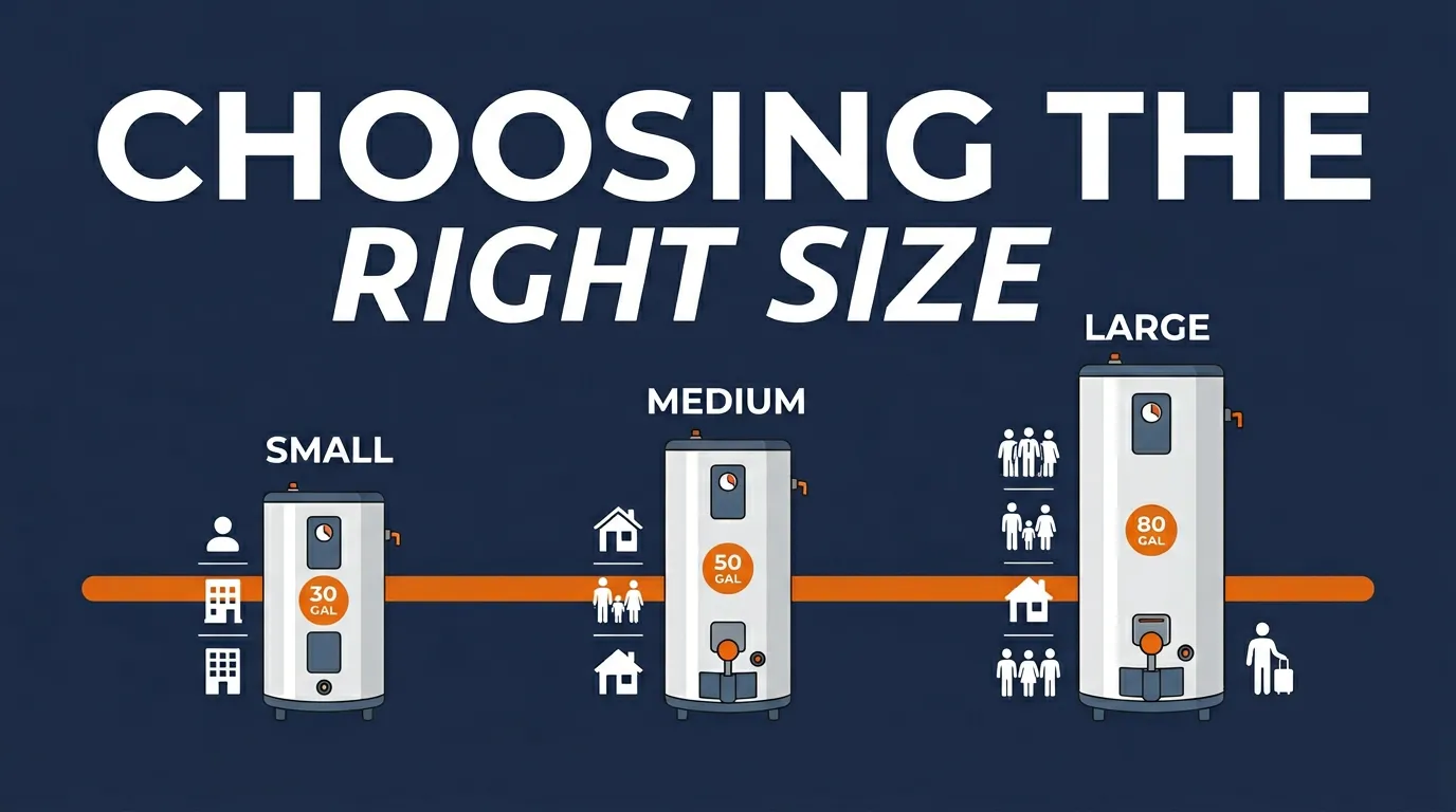 How to Choose the Right Water Heater Size for Your Rowlett Home